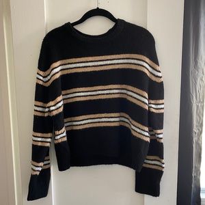 stripped crop sweater